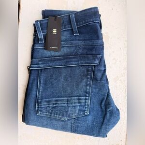 G-Star Slim Straight Jeans in Deep Blue Wash(brand new)